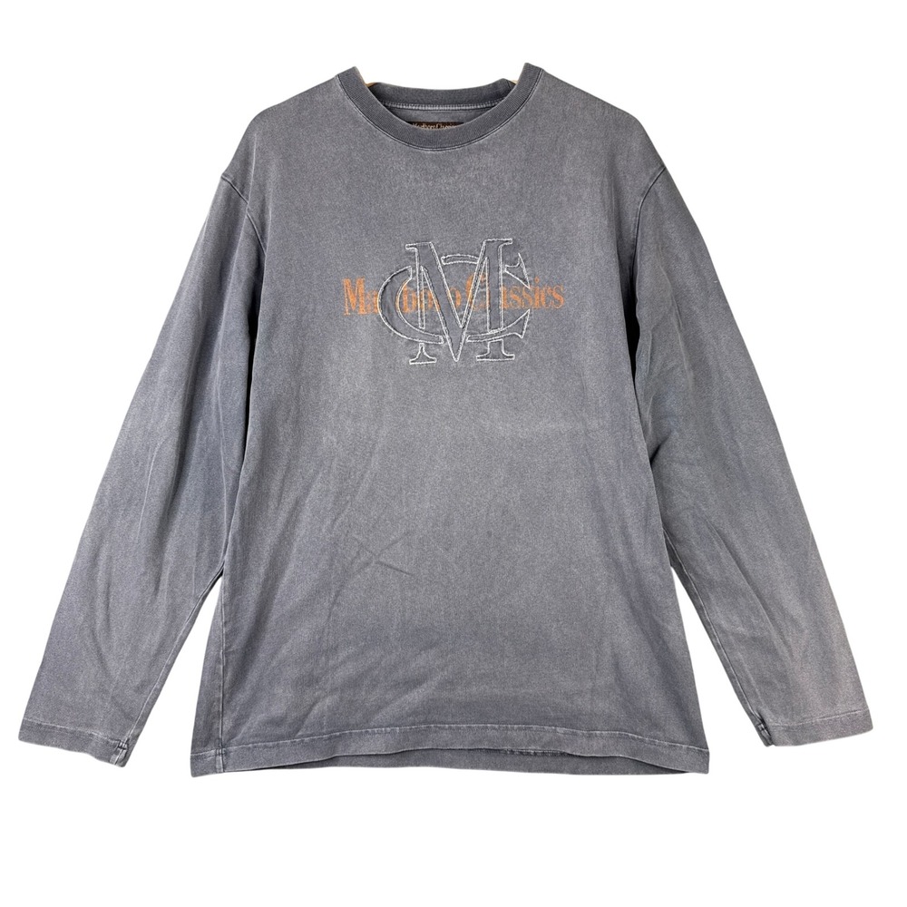 Marlboro Classics Vintage Long Sleeve Graphic T-Shirt Gray XL LCN325 Art 63404